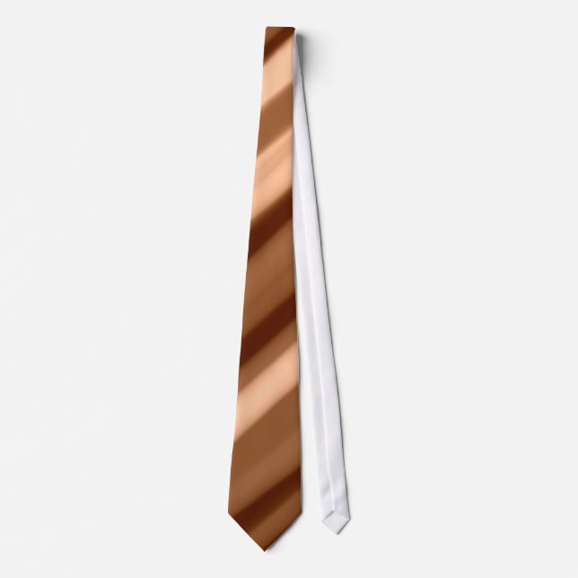 Brown Abstract Stripes Tie (Front)