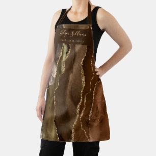 Brown agate beauty professional apron