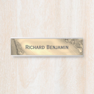 Brown Agate Door Sign