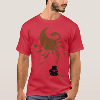 Brown Ajah Ink Splatter T-Shirt
