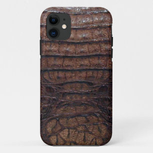 Brown Alligator Skin iPhone 11 Case