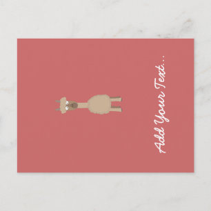 Brown Alpaca Postcard