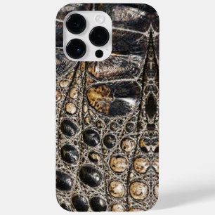 Brown American Alligator Skin Texture Case-Mate iPhone 14 Pro Max Case
