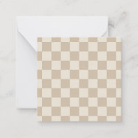 Brown and Beige Chequerboard