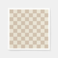 Brown and Beige Chequerboard