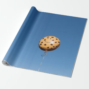 Brown and black balloon wrapping paper