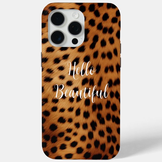 Brown and Black Cheetah Animal print Case-Mate iPhone Case (Back)