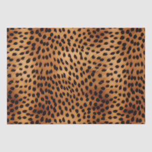 Brown and Black Cheetah Animal print Tissue Paper