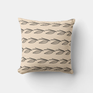 Brown and Black Contemporary Design  Cushion