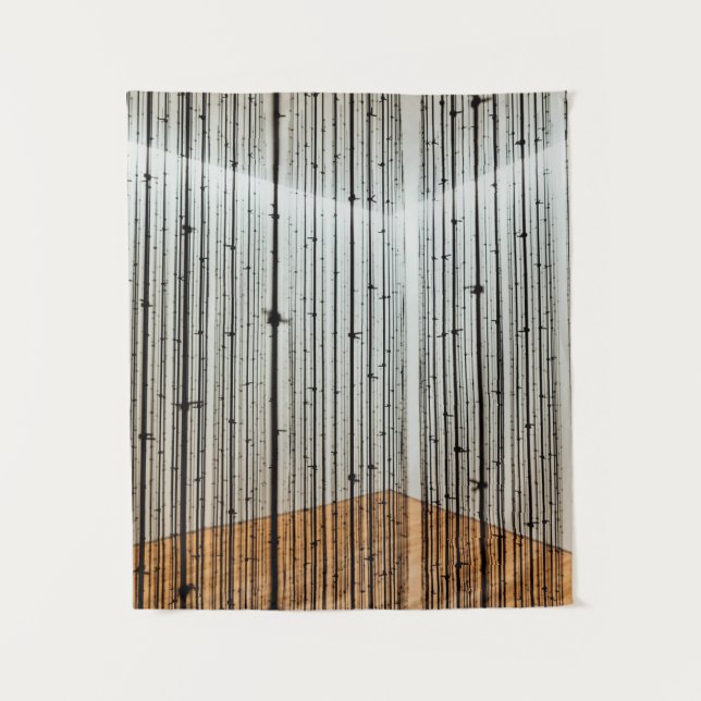 Brown and black illustration tapestry (Front)