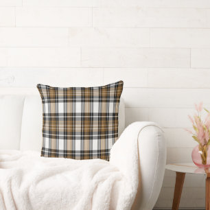 Brown And Black Plaid Cushion