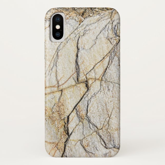 Brown and Black Textured Mable Stone  Case-Mate iPhone Case (Back)