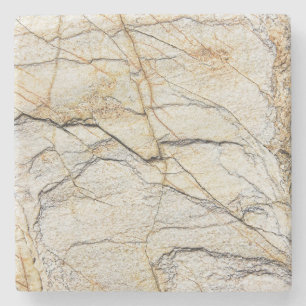 Brown and Black Textured Mable Stone  Coaster