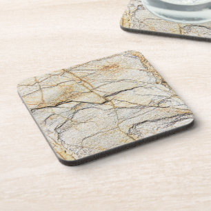 Brown and Black Textured Mable Stone Coaster