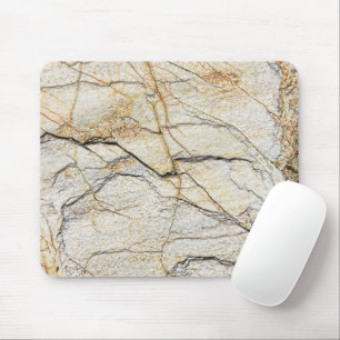 Brown and Black Textured Mable Stone  Mouse Mat