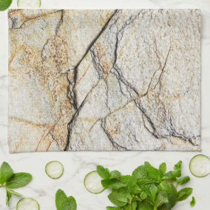 Brown and Black Textured Mable Stone  Tea Towel