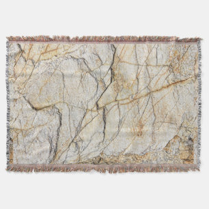 Brown and Black Textured Mable Stone Throw Blanket