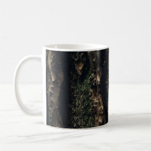 Brown and black tree trunk coffee mug