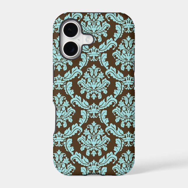 Brown and Blue Damask (Back)