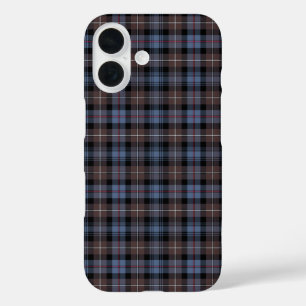 Brown and Blue Mackenzie Clan Reproduction Plaid iPhone 16 Case