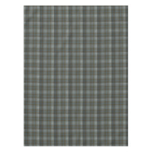 Brown and Blue Scottish Clan Plaid Tartan Tablecloth