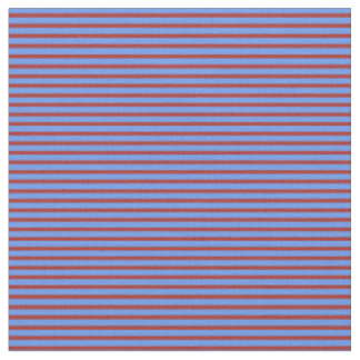 Brown and Cornflower Blue Coloured Pattern Fabric