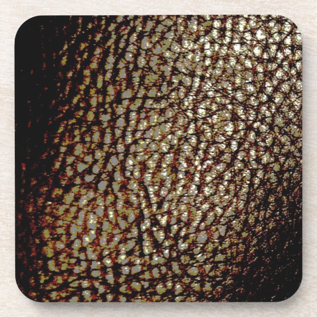 Brown and Gold Speckled  Coaster- Solid Design Coaster (Front)