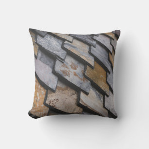 Brown and gray bricks cushion