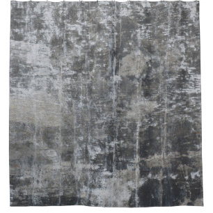 Brown and gray panel shower curtain