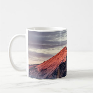 BROWN AND GRAY ROCK FORMATION UNDER GRAY CLOUDS COFFEE MUG