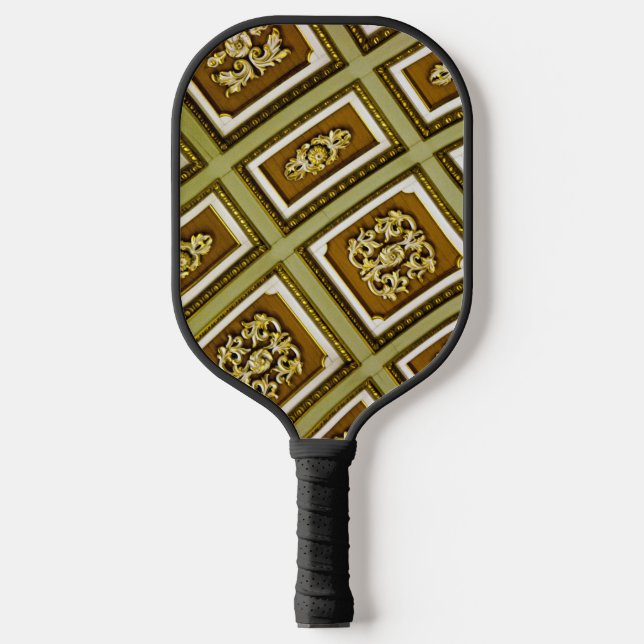 Brown and Green Architecture  Pickleball Paddle (Front)