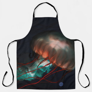 BROWN AND GREEN JELLYFISH APRON