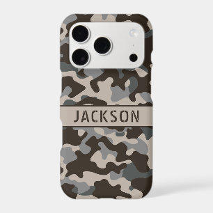 Brown and Grey Camouflage Personalised