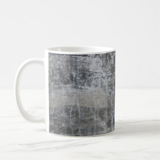 Brown and grey panel coffee mug (Left)