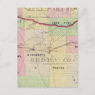 Brown and Keya Paha County, Nebraska Postcard
