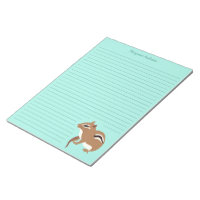 Brown and Mint Green Chipmunk Lovers Personalised