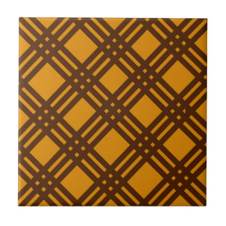 Brown and Orange Lattice Tile