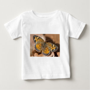 Brown and Orange Moth Apparel and Gifts Baby T-Shirt