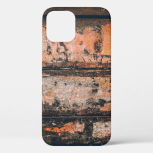 Brown and orange panel iPhone 12 case