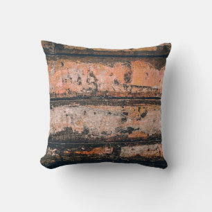 Brown and orange panel cushion