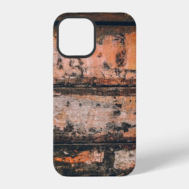 Brown and orange panel iPhone case (Back)