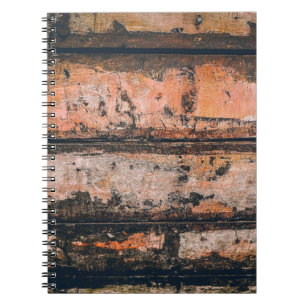 Brown and orange panel notebook