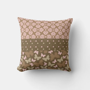 Brown and Pink Cushion