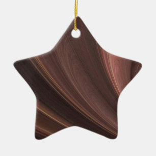 Brown And Pink Soft Sand Waves Ceramic Tree Decoration