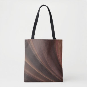 Brown And pink Soft Sand Waves Tote Bag