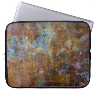 Brown and pink wooden surface laptop sleeve