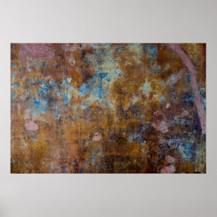 Brown and pink wooden surface poster