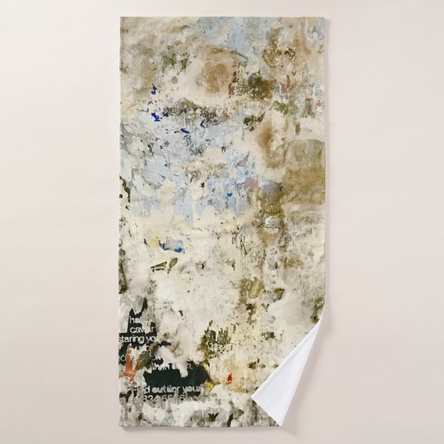 Brown and red wallpaper bath towel (Bath Towel)