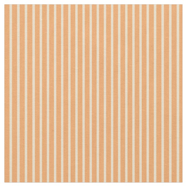 Brown and Tan Coloured Lines Pattern Fabric (Close Up)