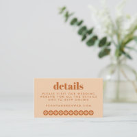 Brown and Tan Mid Mod Chic Wedding Website